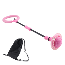 Rosa Skip-boll med ankel och blinkande ljus, Skip It-leksak för barn