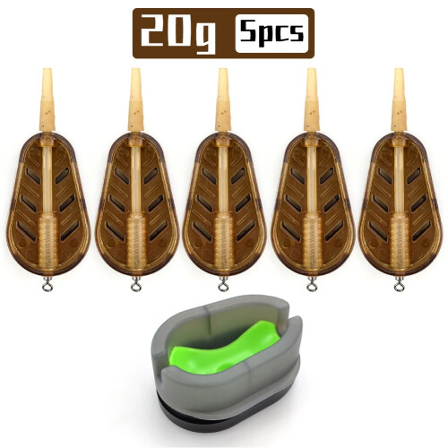 5Pcs Carp Fishing Method Feeder Cage 20g Quick Release Bait Cage 1