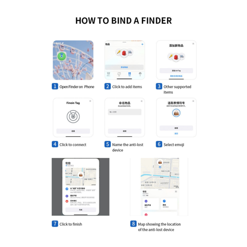 GPS-tracker Smart Tag Bluetooth-locator Tracking Device Item Finder