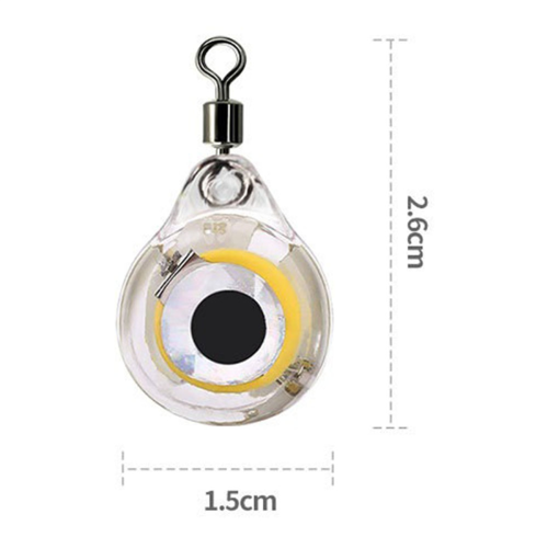 Mini lâmpada de isca de pesca, que emite luz para atrair peixes. 1
