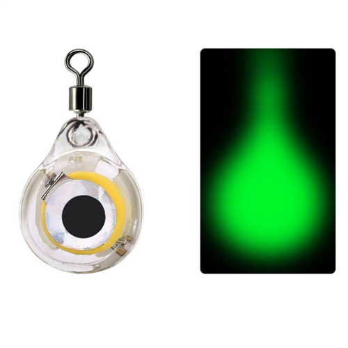 Mini lâmpada de isca de pesca, que emite luz para atrair peixes. 2