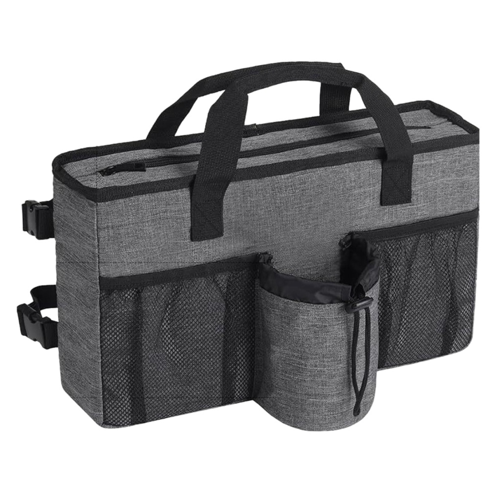 Foldable Walker Accessories with Cup Holder & Organizer Pouch