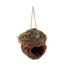 Handmade Woven Bird Nest Cage for Parrot Hamster Small Pets Animals Cage Home Hanging Decor