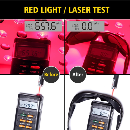 Punavalohoitolasit, lasersuojalasit IPL 200-2000nm, 2