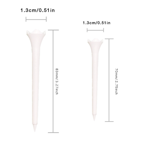 100 stuks 70 mm professioneel tee-systeem, plastic golf-tee-accessoires 2