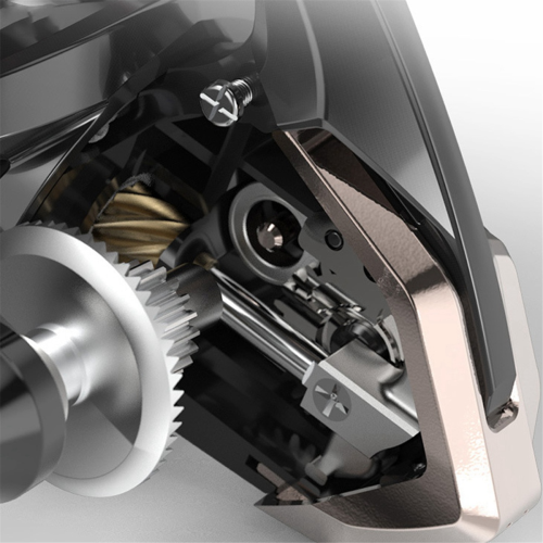Moulinet à roulement métallique à roue rotative interchangeable 2