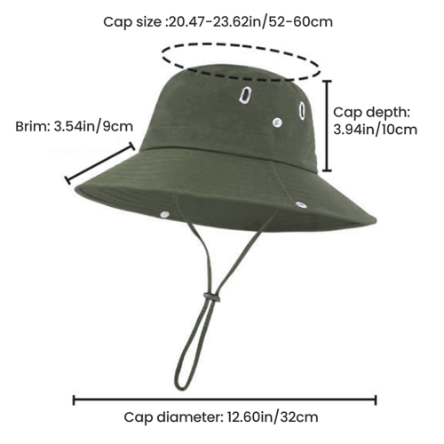 Solhatt Utomhussolhatt Stor brätte UV-skydd Cowboyfiskehatt 1