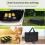 Borsa portaoggetti per disc golf con divisori e tasche laterali multiple 3