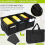 Borsa portaoggetti per disc golf con divisori e tasche laterali multiple 4