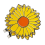 Abnehmbarer gelber Golfkappenclip mit Blumenmuster 4