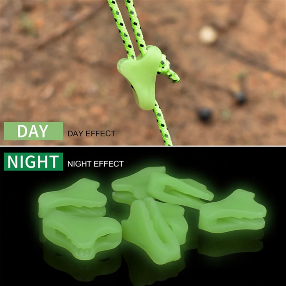 10Pcs Outdoor Camping Luminous Rope Buckle 4851117152962