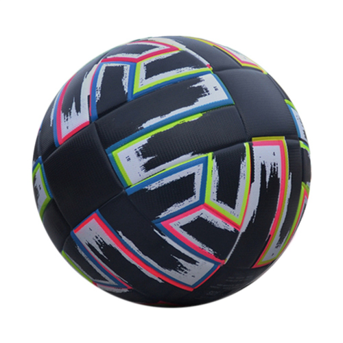 Pallone da calcio taglia 5 in PU nero antiscivolo per erba
