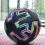 Pallone da calcio taglia 5 in PU nero antiscivolo per erba 3