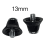 12 Pcs Football Boot Studs Rugby Studs Turf 13mm M5 Screw black 5