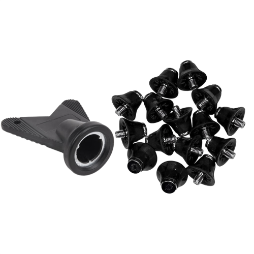 12 Pcs Football Boot Studs Rugby Studs Turf 13mm M5 Screw black 2