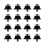 12PC Football Boot Replace Spikes for M5 Threaded Football Boots 16mm 2