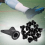 12 Pcs Football Boot Studs Rugby Studs Turf 13mm M5 Screw black 6