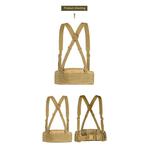 Buitensportuitrusting Combat Vest Accessoire Magazijntas Khaki 1