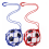 2 stuks voetbalkicktrainer, voetbalretournet, blauw + rood 1