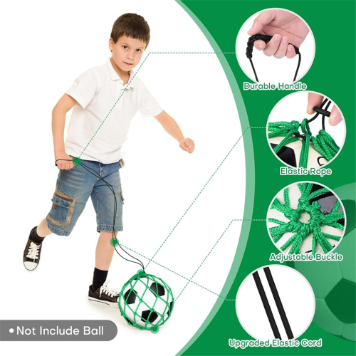 Rete per allenamento di calcio da 2 pezzi, verde 1