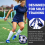 2 stuks voetbalkicktrainer, voetbalretournet, blauw + rood 5