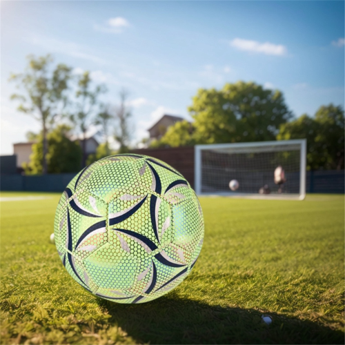 Ballon de football réfléchissant phosphorescent officiel n 5 2