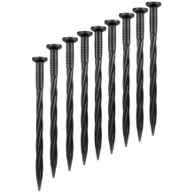 Estacas de ancoragem de plástico de 8 polegadas para bordas de pavimentação.
