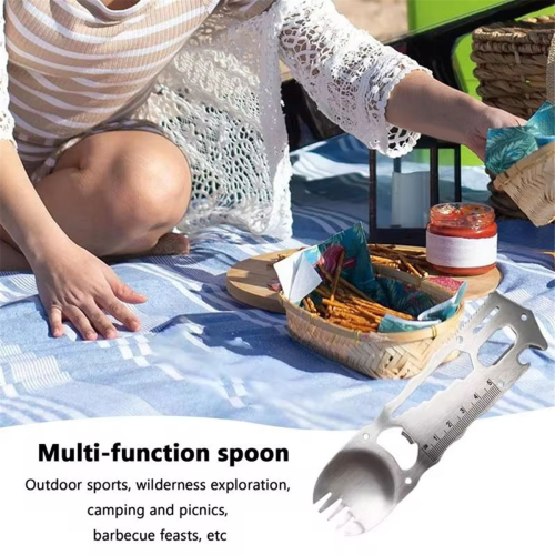 Outdoor-Überlebenswerkzeug 9-in-1 Camping-Multifunktionsgabel 1