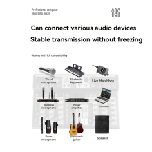 4-kanavainen Bluetooth-äänimikseri studio- ja DJ-käyttöön, kotikäyttöön, EU-pistoke