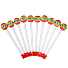 10 Stück Trommelstöcke für Kinder 10 Stück Lollipop Drum Mallet Sticks
