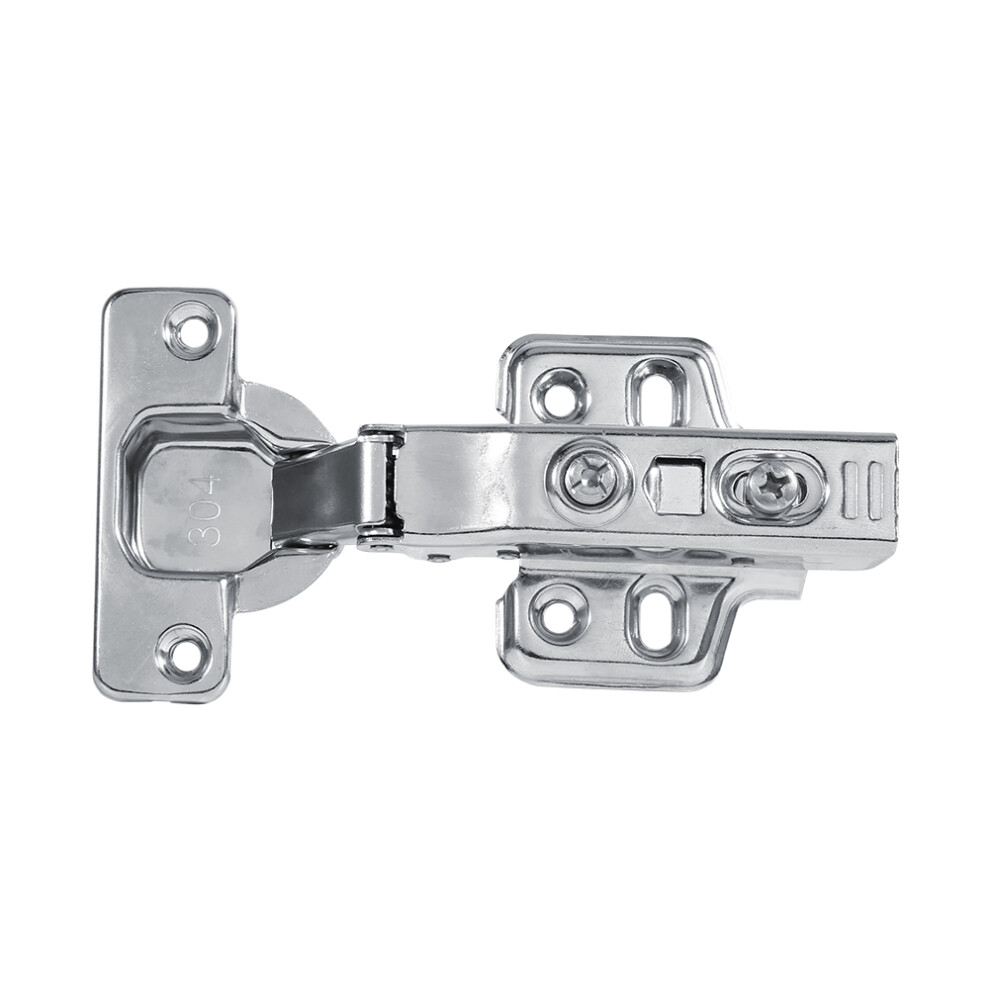 Stainless Steel Hydraulic Hinges For Cabinet Cupboard Closet Wardrobe Door (Full Overlay) 9451324556659