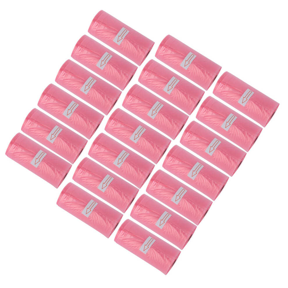 20 Rolls Disposable Garbage Clean Up Bag Baby Waste Pick Up Bag Pink-image-OPC-PHWSWPQ-NEW