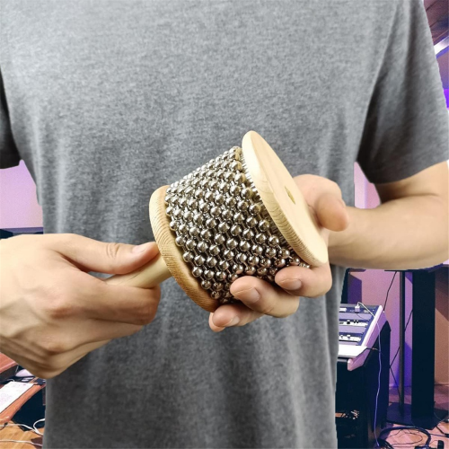 Diameter 13,5 cm houten handkabasa, handaangedreven percussie-instrument 2