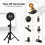 Pied de micro de table, pied de microphone de bureau réglable 5