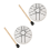 Mini Ethereal Drum, Buiten Regentrommel, Tuin Regentrommel, Wit 3