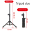 Pied de micro de table, pied de microphone de bureau réglable 2