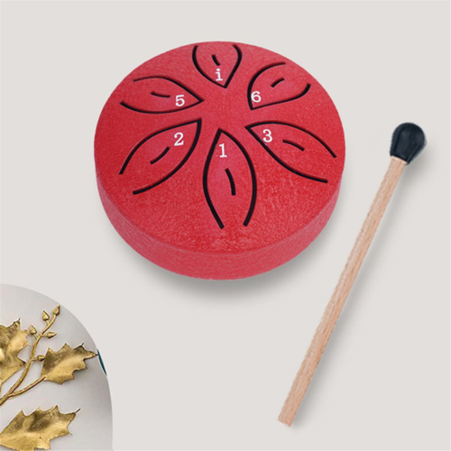 Tambor de língua de aço para chuva, para uso externo, 6 notas, 7,6 cm (3 polegadas), preto. 2