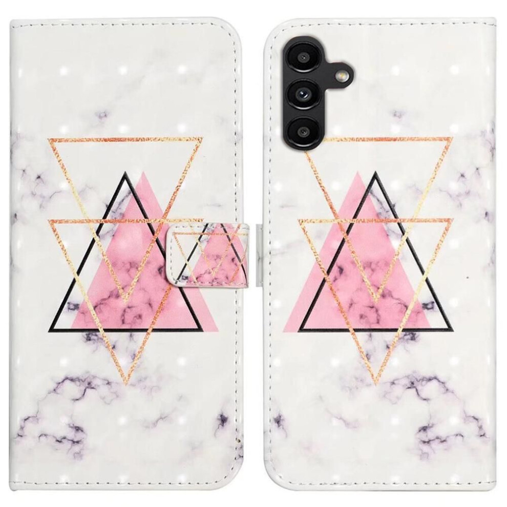 (As The Picture, Triangle Marble) For Samsung Galaxy A36 5G Case 3D Creative Pattern Pu Leather Stand Phone Cover 4321647198933
