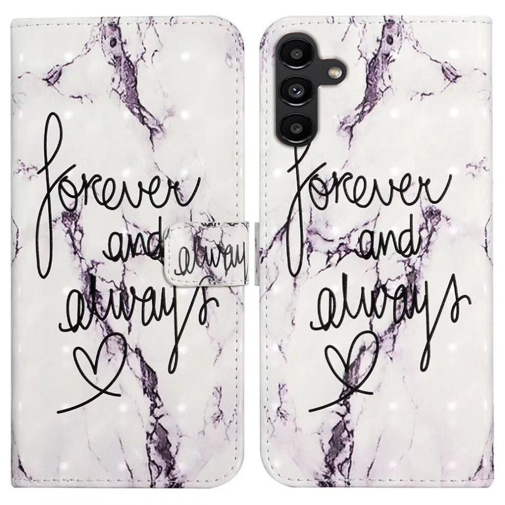 (As The Picture, Forever And Always) For Samsung Galaxy A36 5G Case 3D Creative Pattern Pu Leather Stand Phone Cover 4321647185803