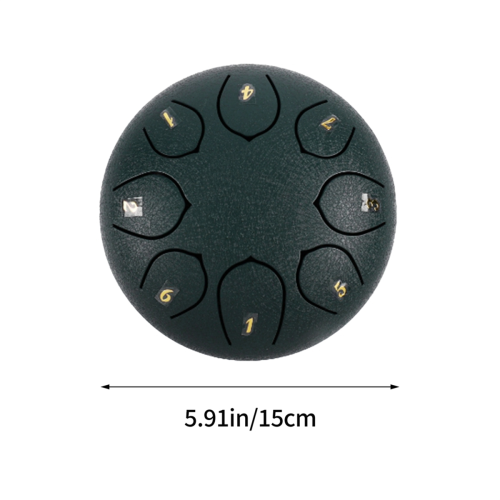 Tongue Drum, Rain Chime Drum, 6 inch 8 Notes for Music Therapy 2