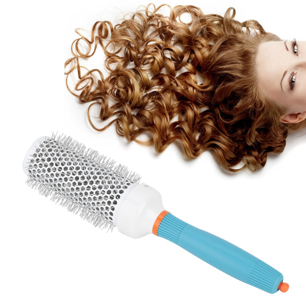 Aluminum Tube Roller Comb Round Hairdressing Comb Hair Styling Comb Hairstyle Tool 45#