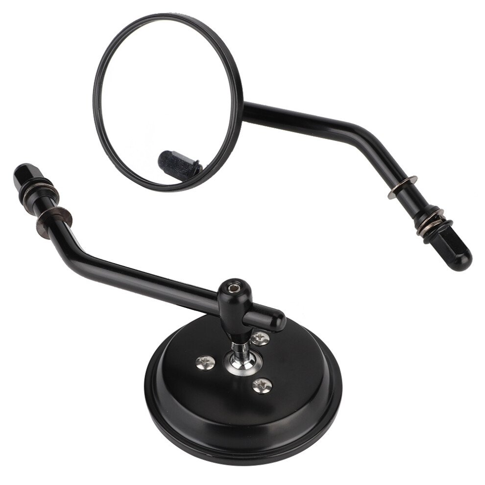 2Pcs Round Motorcycle Modified Rearview Mirror Reflective Rear View Side Mirrors 4601324557643