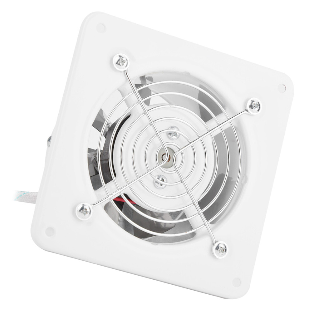 25W 220V Wall Mounted Exhaust Fan Low Noise Home Bathroom Kitchen Garage Air Vent Ventilation 4921324557512