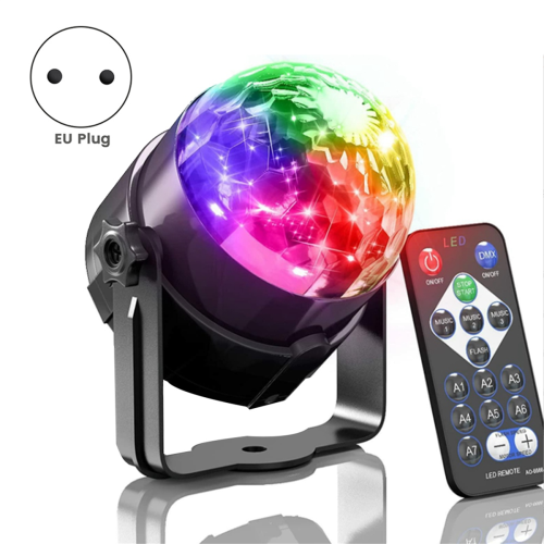 2 stuks geluidgeactiveerde DJ-verlichting discobalverlichting (EU) 2