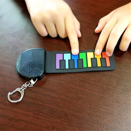 Mini Piano Arco-Íris, Chaveiro de Piano Real e Funcional 1