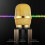 Bluetooth-Doppellautsprecher, Karaoke-Mikrofon für Live-Streaming, Sprache, Gold 3