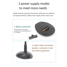 Mini Studio Speech Microphone With doorbell tone Gooseneck Wired