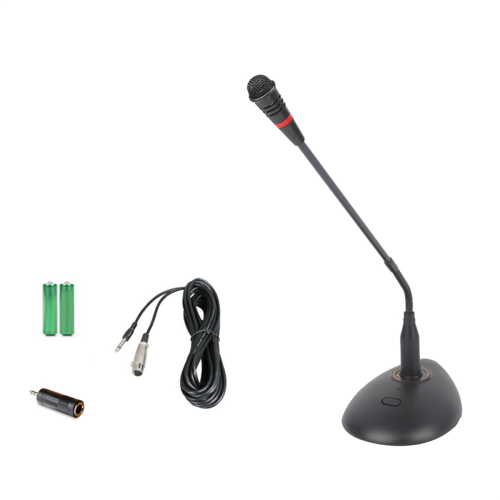Mini microfono da studio con tono campanello, collo d'oca cablato 1