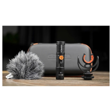 Microfone de câmera VM10 PRO com suporte anti-choque