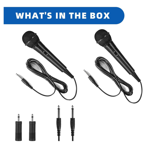 Cardioïde dynamische zangmicrofoon met microfoonadapters, voor karaoke 1